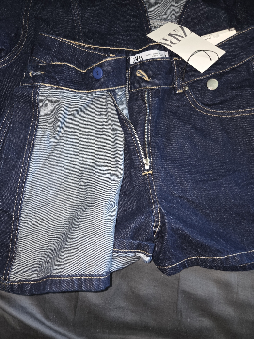 Zara Dark Blue Denim Jacket and Skirt Set - Picture 8 of 16